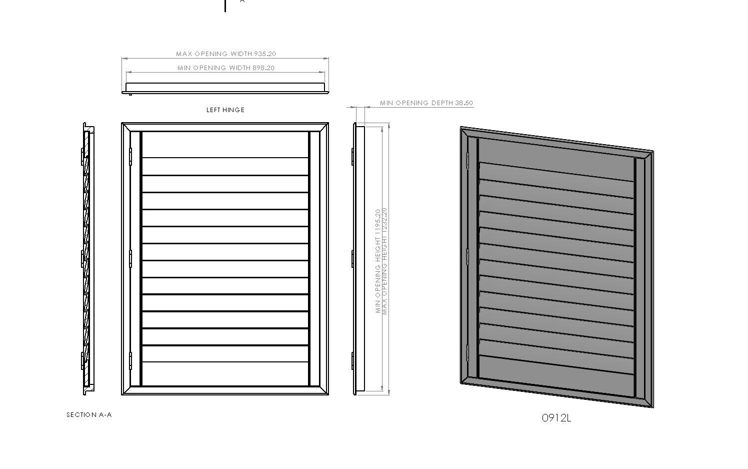 Instant Shutter DIY Plantation Shutters | 900mm Wide 1-2 Panel Range – Instant Shutters