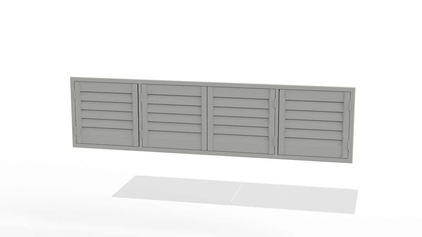 24 Module Shutter DIY Plantation Shutters | 2400mm Wide 4 Panel Range – Instant Shutters