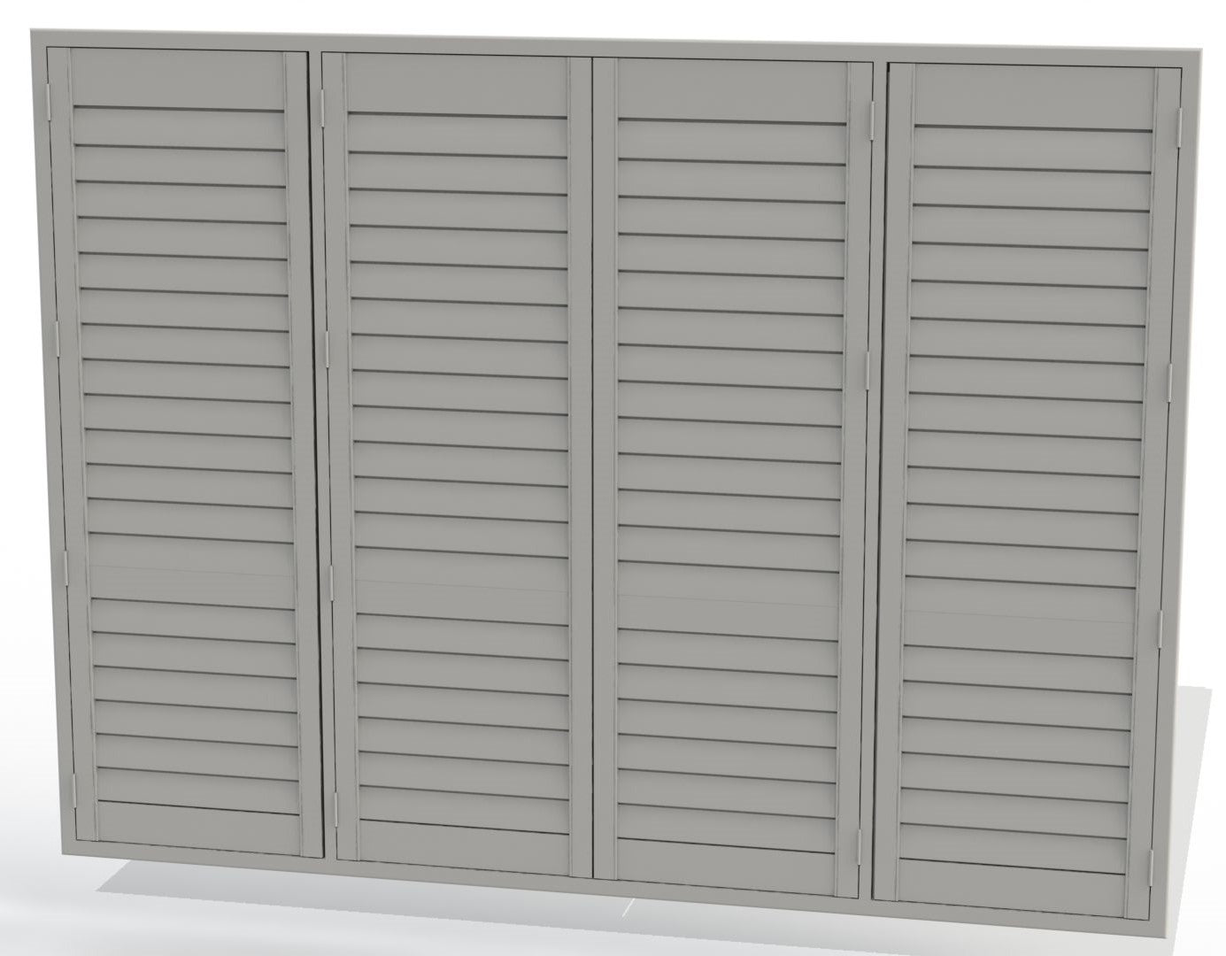24 Module Shutter DIY Plantation Shutters | 2400mm Wide 4 Panel Range – Instant Shutters